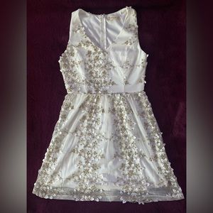 Alter’d State white embroidered dress. Short length. Size small.
